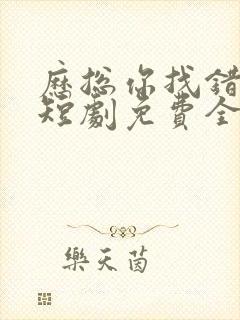 历总你找错夫人短剧免费全集