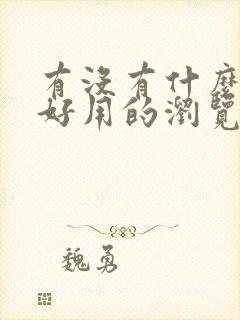 有没有什么比较好用的浏览器