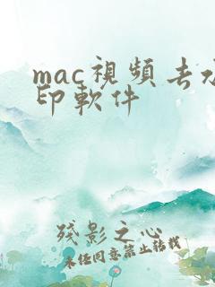 mac视频去水印软件