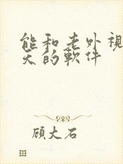 能和老外视频聊天的软件