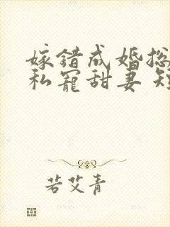 嫁错成婚总裁的私宠甜妻 短剧