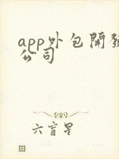 app外包开发公司