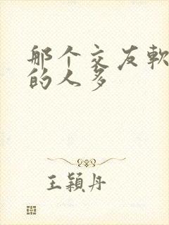 那个交友软件用的人多