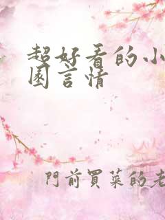 超好看的小说校园言情