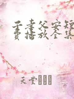 子孝父安短剧免费播放全集