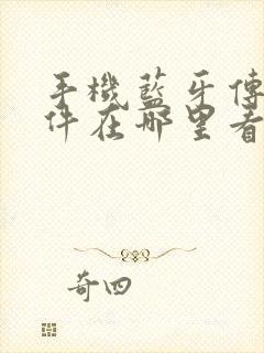 手机蓝牙传的文件在哪里看