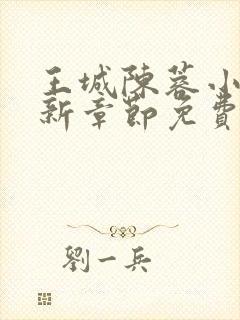 王城陈蓉小说最新章节免费阅读全文