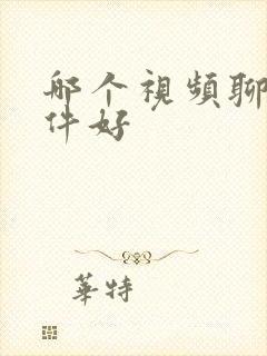 哪个视频聊天软件好