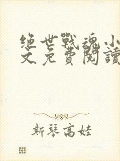 绝世战魂小说全文免费阅读无弹窗