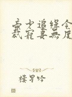 帝少追缉令,总裁宠妻无度