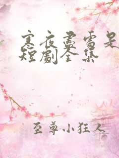 寒夜尽处是卿心短剧全集