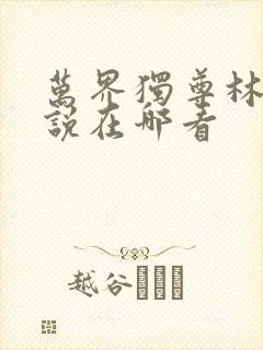 万界独尊林枫小说在哪看