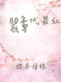 80年代最红的歌星