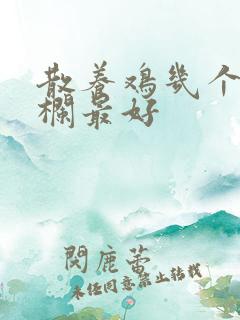 散养鸡几个月出栏最好