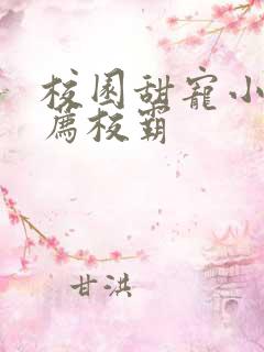 校园甜宠小说推荐校霸