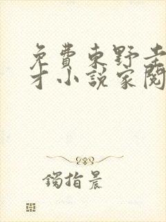 免费东野圭吾天才小说家阅读