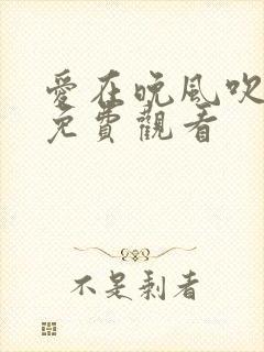 爱在晚风吹短剧免费观看