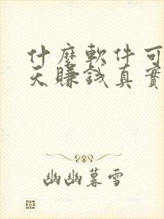 什么软件可以聊天赚钱真实可靠