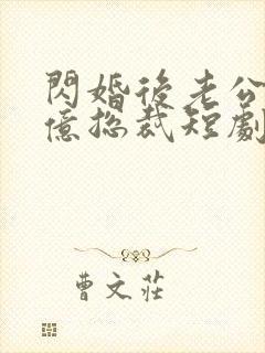 闪婚后老公是千亿总裁短剧