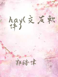 hay(交友软件)