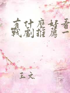 有什么好看的谍战剧推荐一下