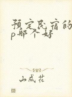 预定民宿的app哪个好