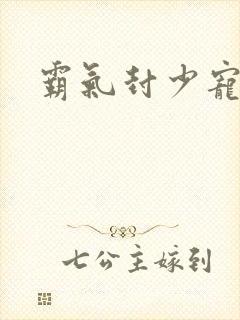 霸气封少宠妻忙