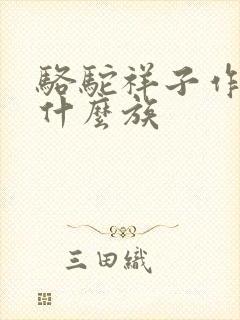 骆驼祥子作者是什么族