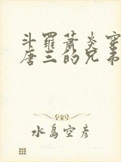 斗罗萧炎穿越成唐三的兄弟