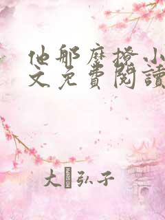 他那么撩小说全文免费阅读无弹窗