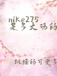 nike275是多大码的鞋