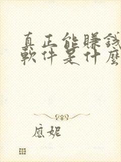 真正能赚钱提的软件是什么