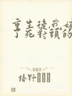 重生后,我嫁给了死对头的九叔