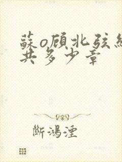 苏o顾北弦结局共多少章