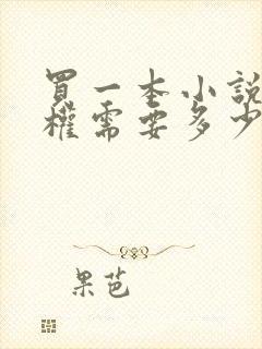 买一本小说的版权需要多少钱