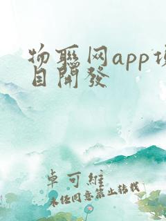 物联网app项目开发