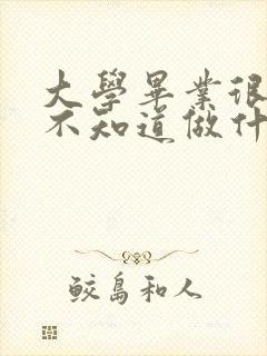 大学毕业很迷茫不知道做什么工作