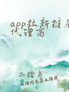 app拉新推广代理商