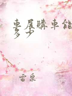 车展购车能便宜多少