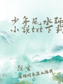 少年风水师吴峥小说txt下载