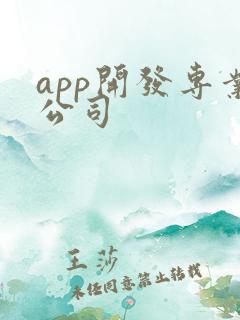 app开发专业公司