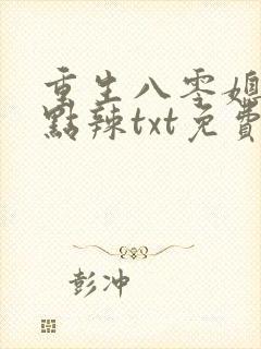 重生八零媳妇有点辣txt免费