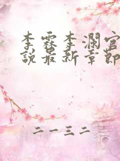 李霖李澜官场小说最新章节