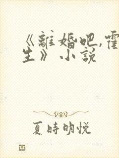 《离婚吧,霍先生》小说