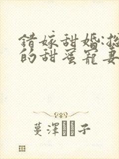 错嫁甜婚:总裁的甜蜜宠妻