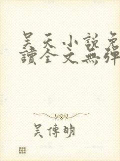 吴天小说免费阅读全文无弹窗