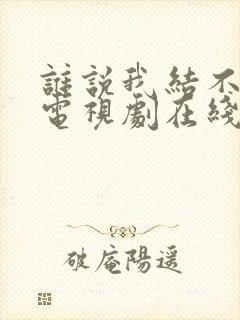 谁说我结不了婚电视剧在线观看免费