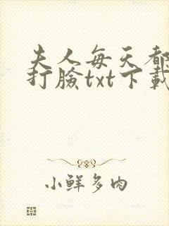 夫人每天都在线打脸txt下载