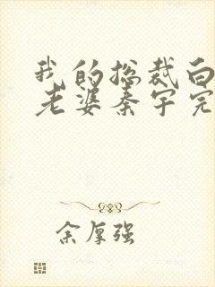 我的总裁白富美老婆秦宇完本