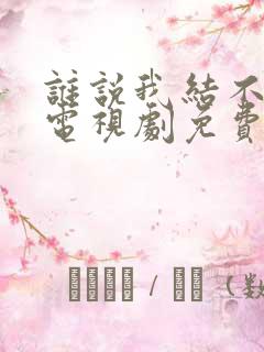 谁说我结不了婚电视剧免费